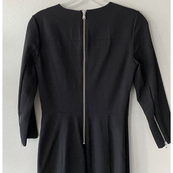 J. Crew Women’s Size 2 Structured Knit Ponte Sheath Black Dress Work Career - Picture 3 of 7